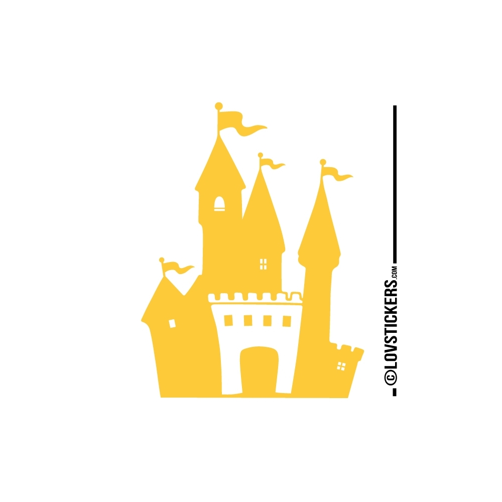 Stickers chateau fort pour chambre d'enfant - autocollant decoration pas cher Stickers chateau fort pour chambre d'enfant - autocollant decoration pas cher