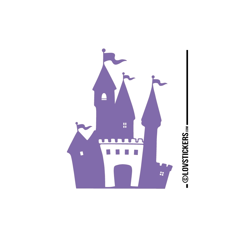 Stickers chateau fort pour chambre d'enfant - autocollant decoration pas cher Stickers chateau fort pour chambre d'enfant - autocollant decoration pas cher