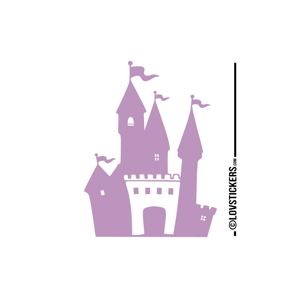 Stickers chateau fort pour chambre d'enfant - autocollant decoration pas cher Stickers chateau fort pour chambre d'enfant - autocollant decoration pas cher