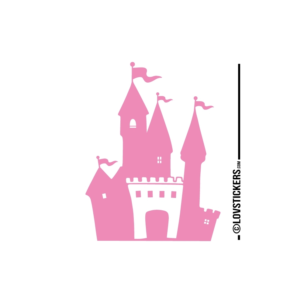 Stickers chateau fort pour chambre d'enfant - autocollant decoration pas cher Stickers chateau fort pour chambre d'enfant - autocollant decoration pas cher