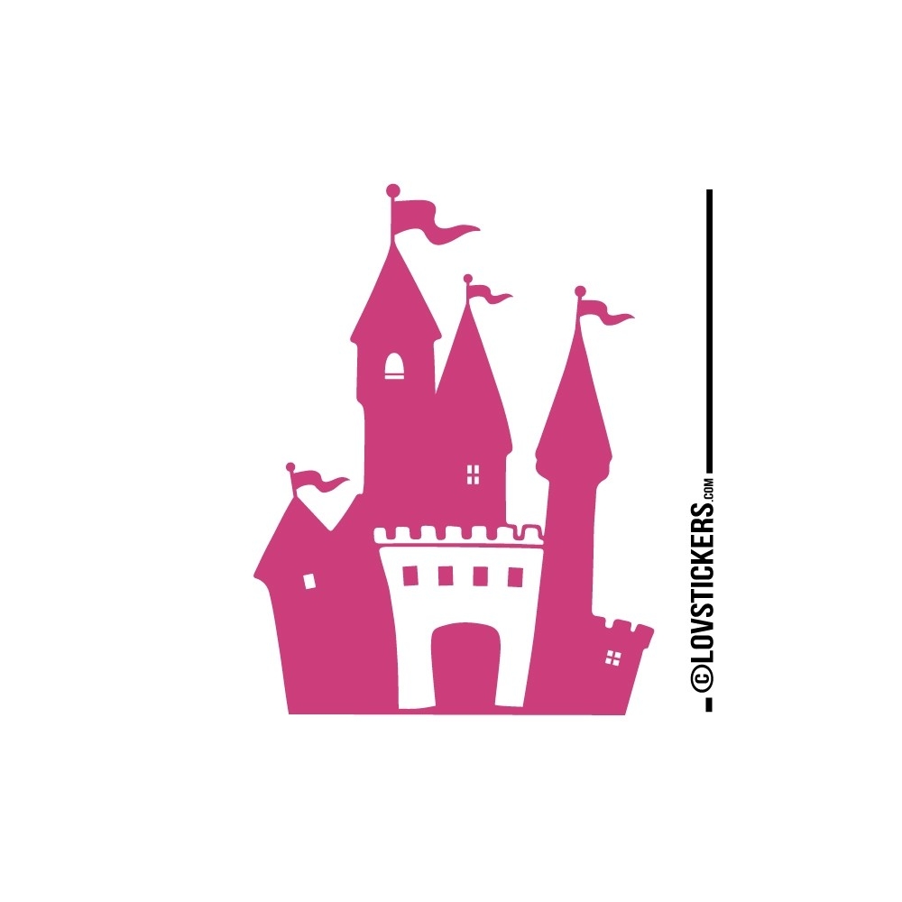 Stickers chateau fort pour chambre d'enfant - autocollant decoration pas cher Stickers chateau fort pour chambre d'enfant - autocollant decoration pas cher