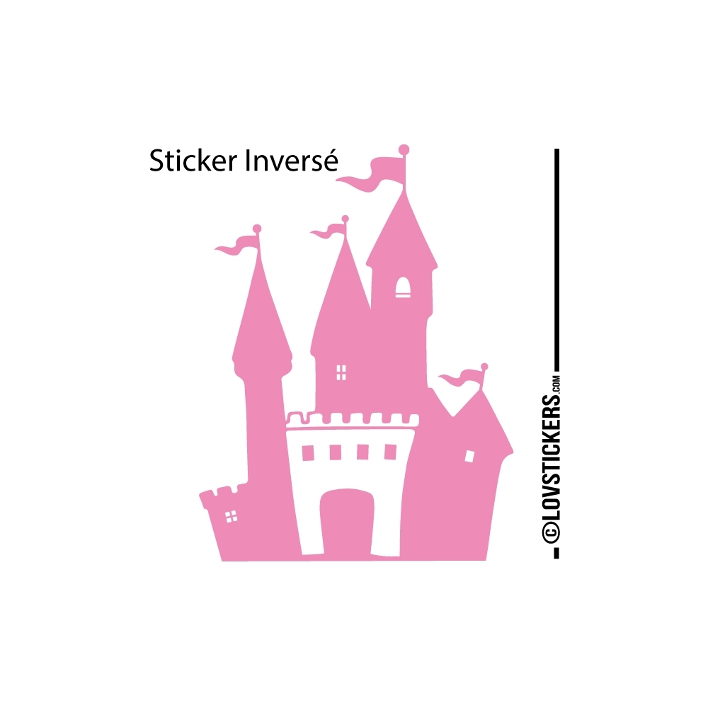 Sticker Chateau Fort - Décoration intérieur en Vinyle - Nombreux coloris