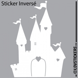 Sticker Chateau Princesse - Décoration intérieur en Vinyle - Nombreux coloris