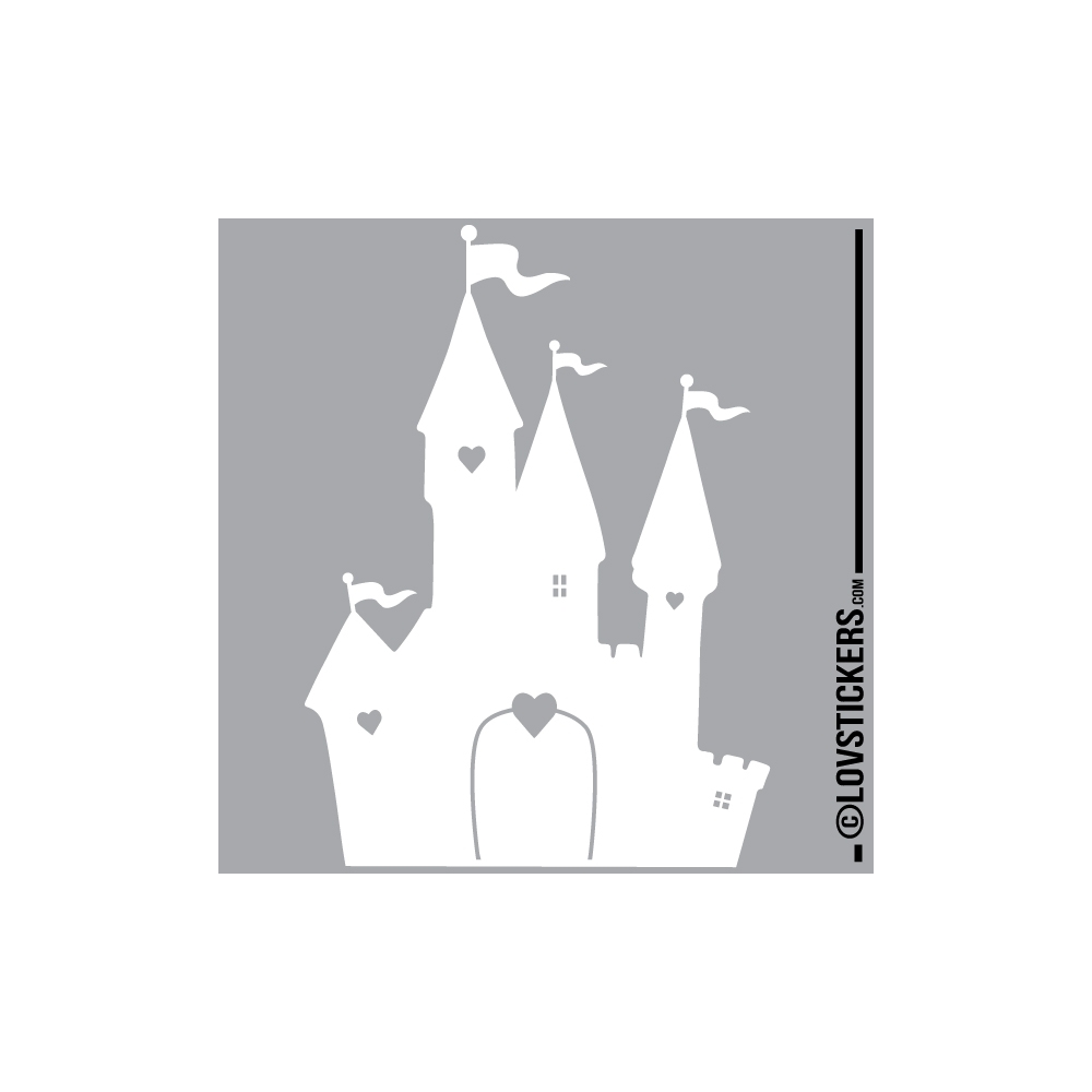 Sticker Chateau Princesse - Décoration intérieur en Vinyle - Nombreux coloris Sticker Chateau Princesse - Décoration intérieur en Vinyle - Nombreux coloris