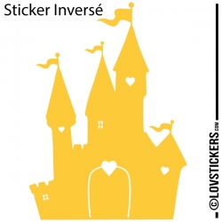 Sticker Chateau Princesse - Décoration intérieur en Vinyle - Nombreux coloris