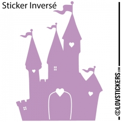 Sticker Chateau Princesse - Décoration intérieur en Vinyle - Nombreux coloris