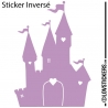 Sticker Chateau Princesse - Décoration intérieur en Vinyle - Nombreux coloris