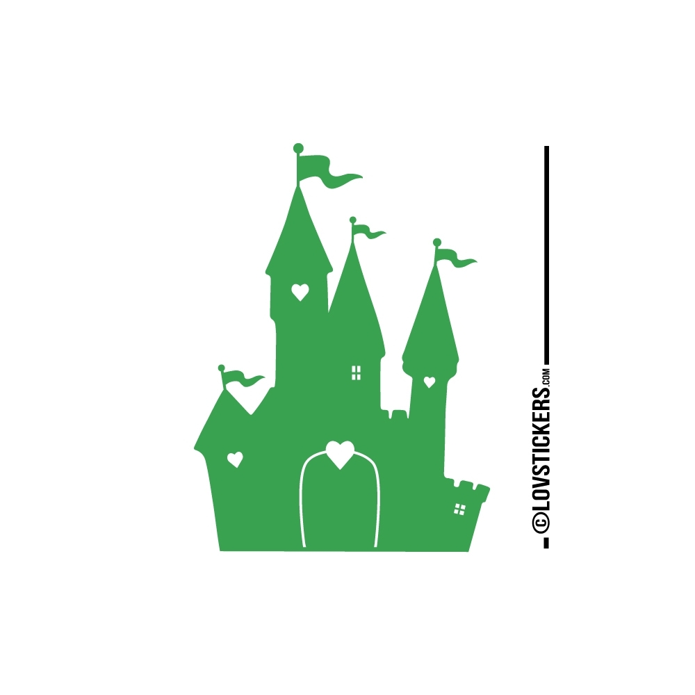 Sticker Chateau Princesse - Décoration intérieur en Vinyle - Nombreux coloris Sticker Chateau Princesse - Décoration intérieur en Vinyle - Nombreux coloris