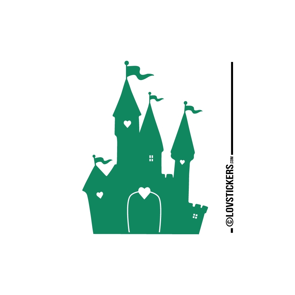 Sticker Chateau Princesse - Décoration intérieur en Vinyle - Nombreux coloris Sticker Chateau Princesse - Décoration intérieur en Vinyle - Nombreux coloris
