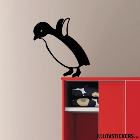 Stickers d'un Bébé Pingouin - Décoration intérieur en Vinyle - Nombreux coloris