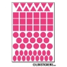 504 Stickers Mixte 1cm Triangle Carré Rond et Ovale