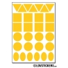 232 Stickers Mixte 1cm - Décoration Gommette Loisirs - Vinyle Repositionnable
