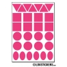 232 Stickers Mixte 1cm - Décoration Gommette Loisirs - Vinyle Repositionnable