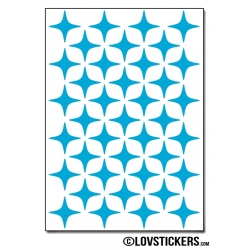 312 Stickers Etoiles 1,5cm - Décoration Gommette Loisirs - Vinyle Repositionnable