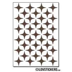 312 Stickers Etoiles 1,5cm - Décoration Gommette Loisirs - Vinyle Repositionnable