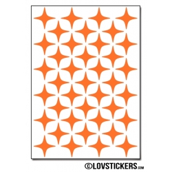 312 Stickers Etoiles 1,5cm - Décoration Gommette Loisirs - Vinyle Repositionnable