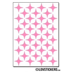 312 Stickers Etoiles 1,5cm - Décoration Gommette Loisirs - Vinyle Repositionnable