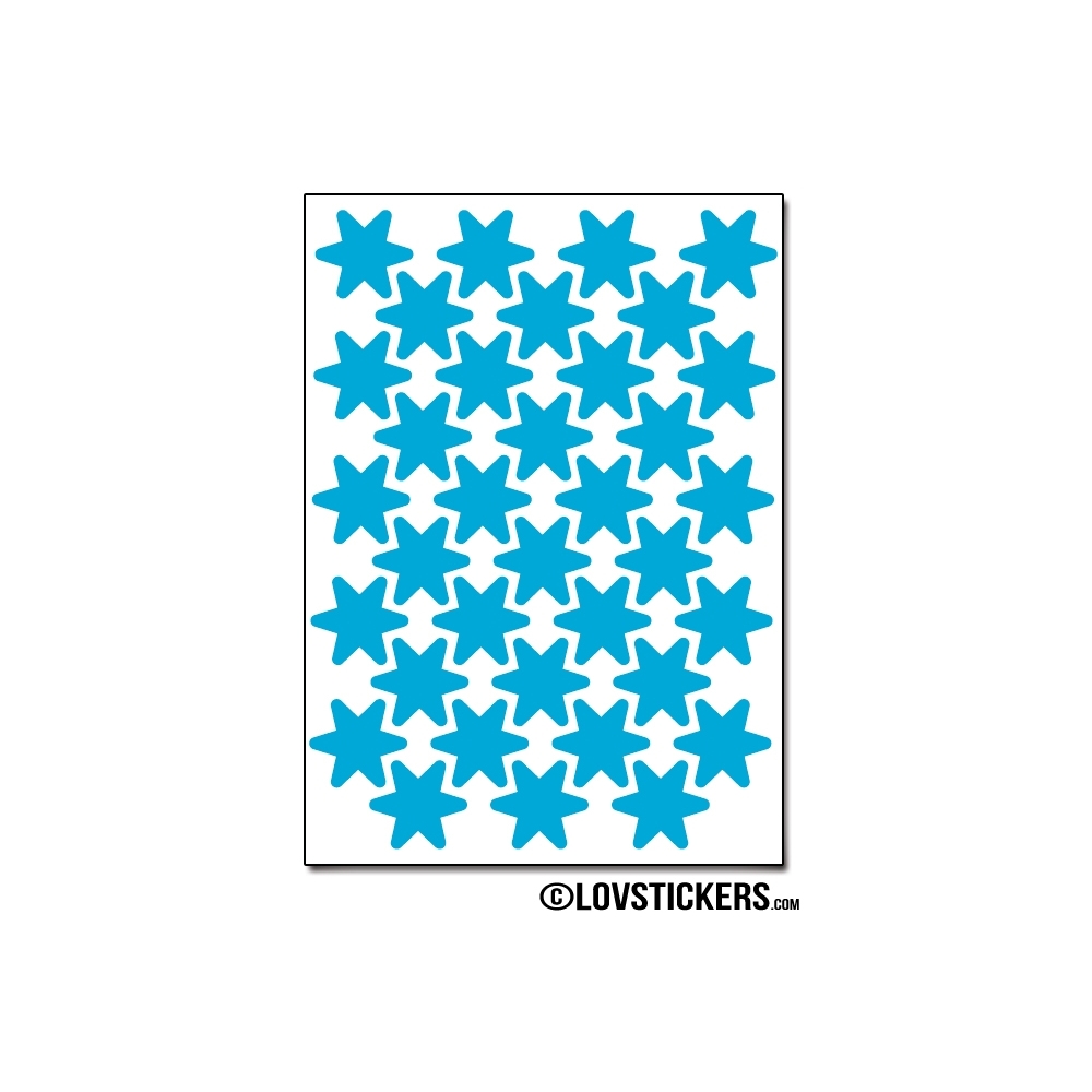 280 Stickers Etoiles 1,5cm - Décoration Gommette Loisirs - Vinyle Repositionnable