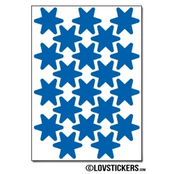 160 Stickers Etoiles 2cm - Décoration Gommette Loisirs - Vinyle Repositionnable