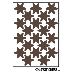 160 Stickers Etoiles 2cm - Décoration Gommette Loisirs - Vinyle Repositionnable