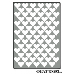 616 Stickers Coeur 1cm - Décoration Gommette Loisirs - Vinyle Repositionnable