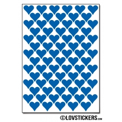 616 Stickers Coeur 1cm - Décoration Gommette Loisirs - Vinyle Repositionnable