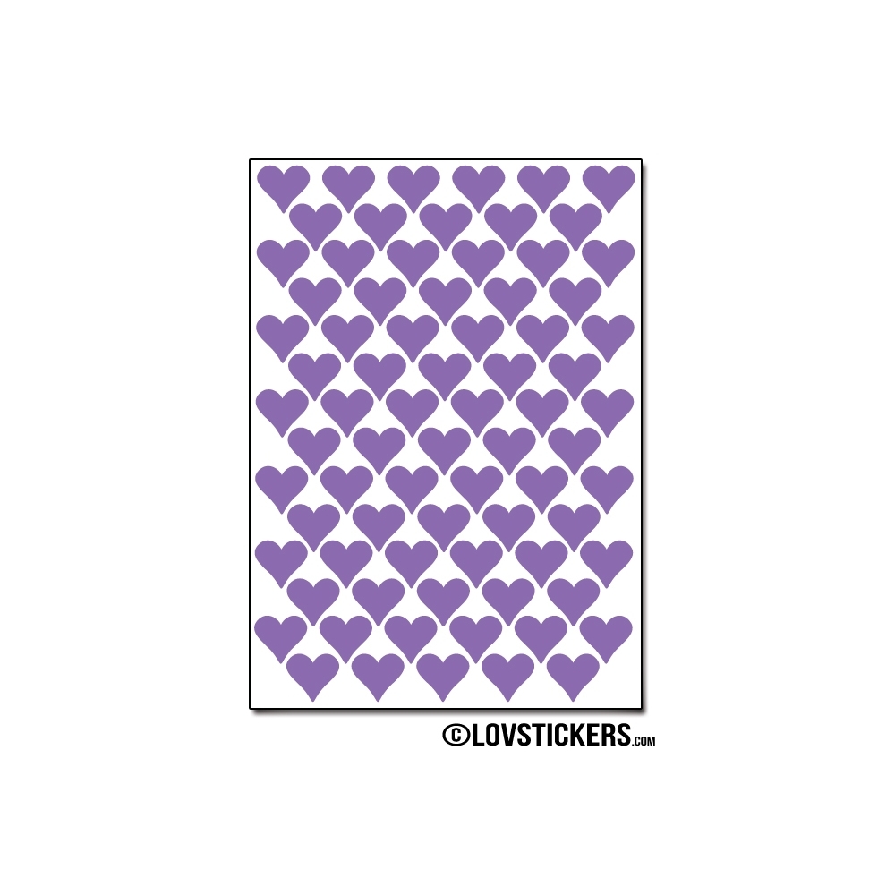 616 Stickers Coeur 1cm - Décoration Gommette Loisirs - Vinyle Repositionnable