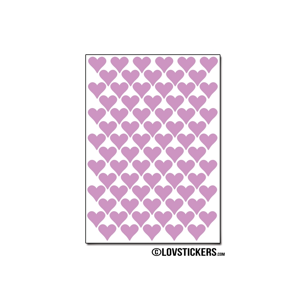 616 Stickers Coeur 1cm - Décoration Gommette Loisirs - Vinyle Repositionnable