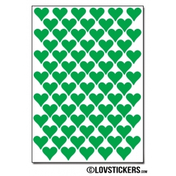 616 Stickers Coeur 1cm - Décoration Gommette Loisirs - Vinyle Repositionnable