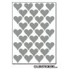 256 Stickers Coeur 1,5cm - Décoration Gommette Loisirs - Vinyle Repositionnable