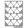 160 Stickers Coeur 2cm - Décoration Gommette Loisirs - Vinyle Repositionnable