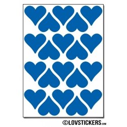 160 Stickers Coeur 2cm - Décoration Gommette Loisirs - Vinyle Repositionnable