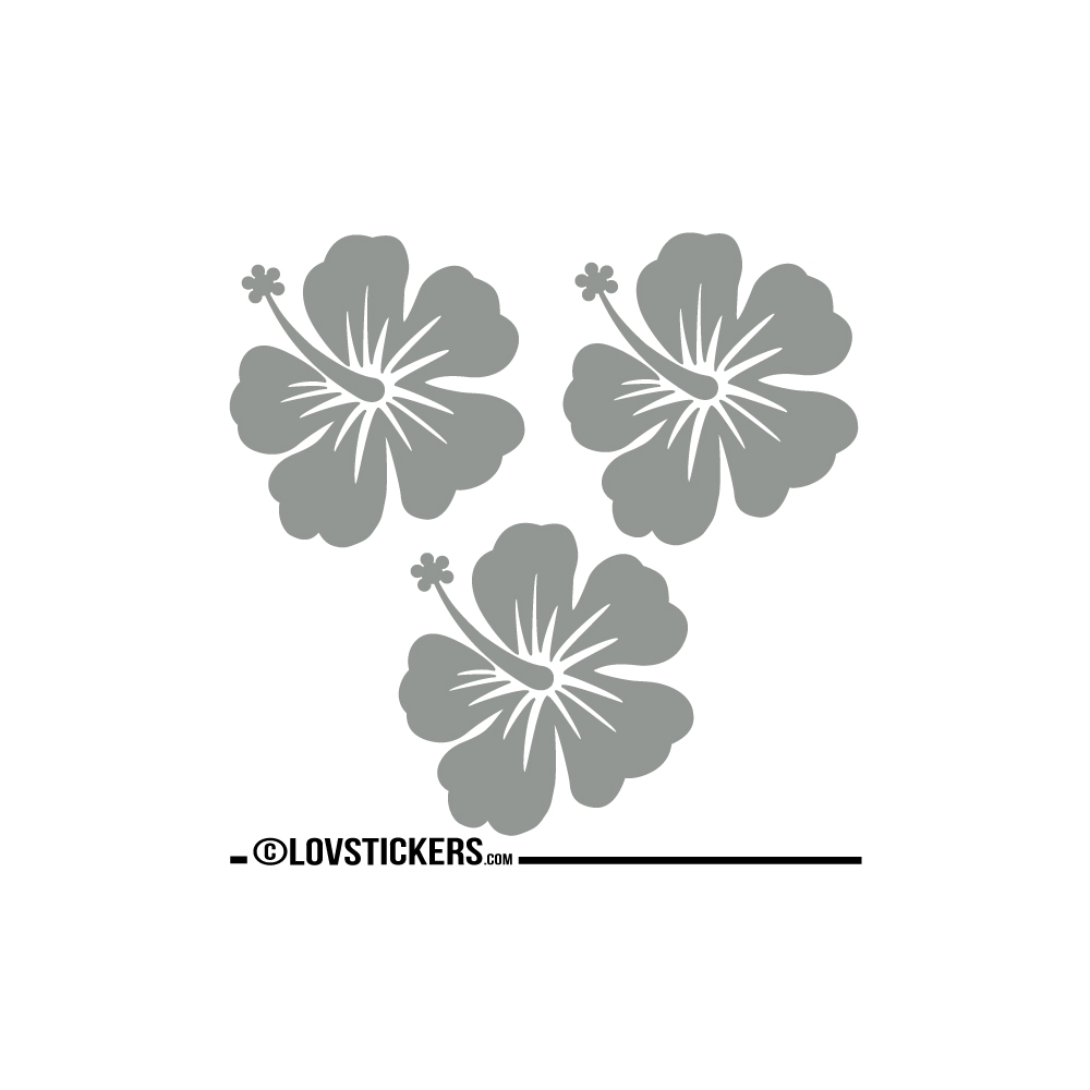 3 Sticker Hibiscus 20 cm - Décoration intérieur en Vinyle - Nombreux coloris 3 Sticker Hibiscus 20 cm - Décoration intérieur en Vinyle - Nombreux coloris