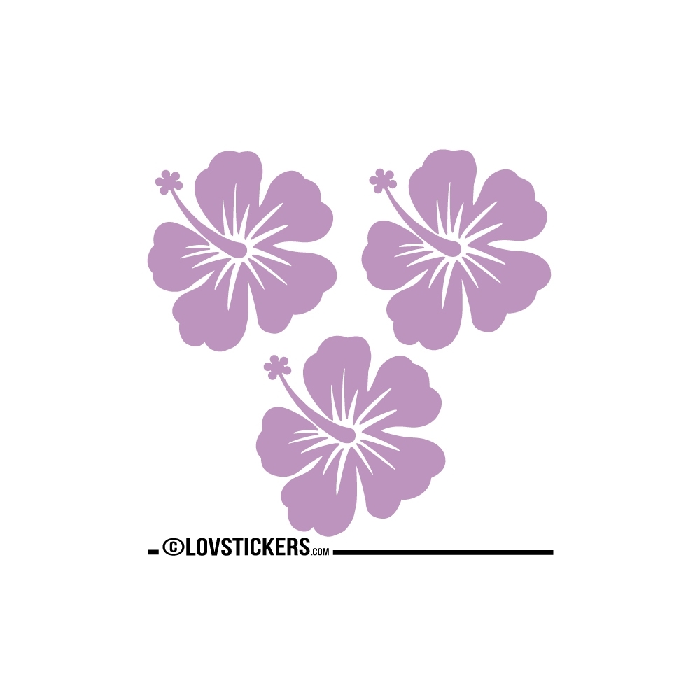3 Sticker Hibiscus 20 cm - Décoration intérieur en Vinyle - Nombreux coloris 3 Sticker Hibiscus 20 cm - Décoration intérieur en Vinyle - Nombreux coloris