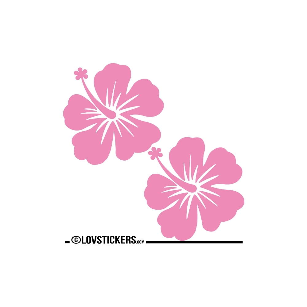 2 Sticker Hibiscus 30 cm - Décoration intérieur en Vinyle - Nombreux coloris 2 Sticker Hibiscus 30 cm - Décoration intérieur en Vinyle - Nombreux coloris