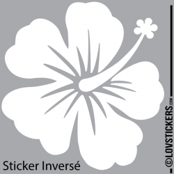 Sticker Hibiscus 60 cm - Décoration intérieur en Vinyle - Nombreux coloris