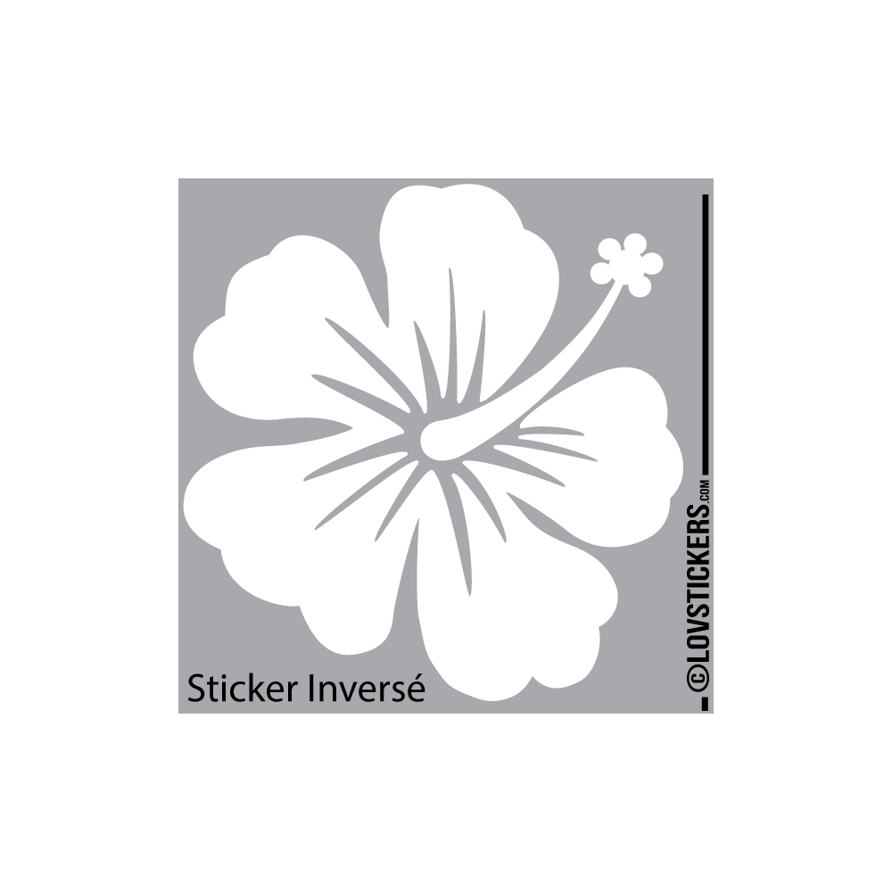 Sticker Hibiscus 60 cm - Décoration intérieur en Vinyle - Nombreux coloris