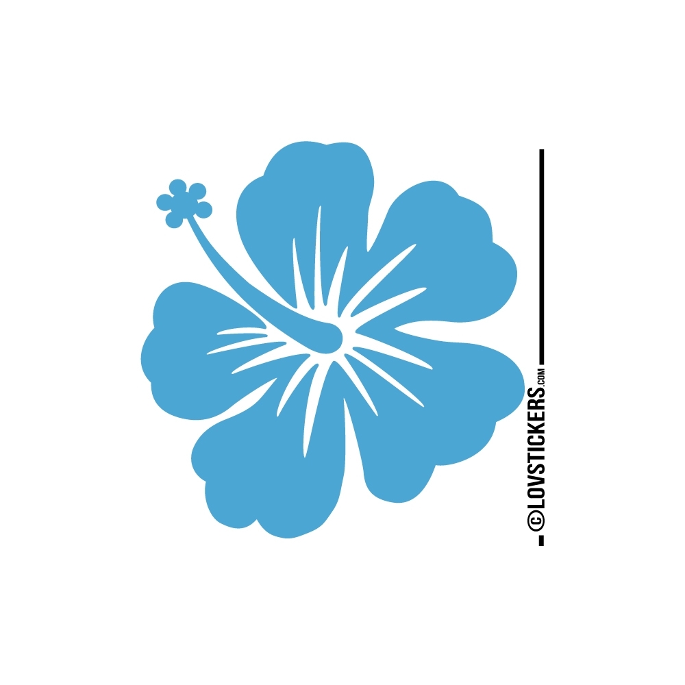 Sticker Hibiscus 60 cm - Décoration intérieur en Vinyle - Nombreux coloris Sticker Hibiscus 60 cm - Décoration intérieur en Vinyle - Nombreux coloris
