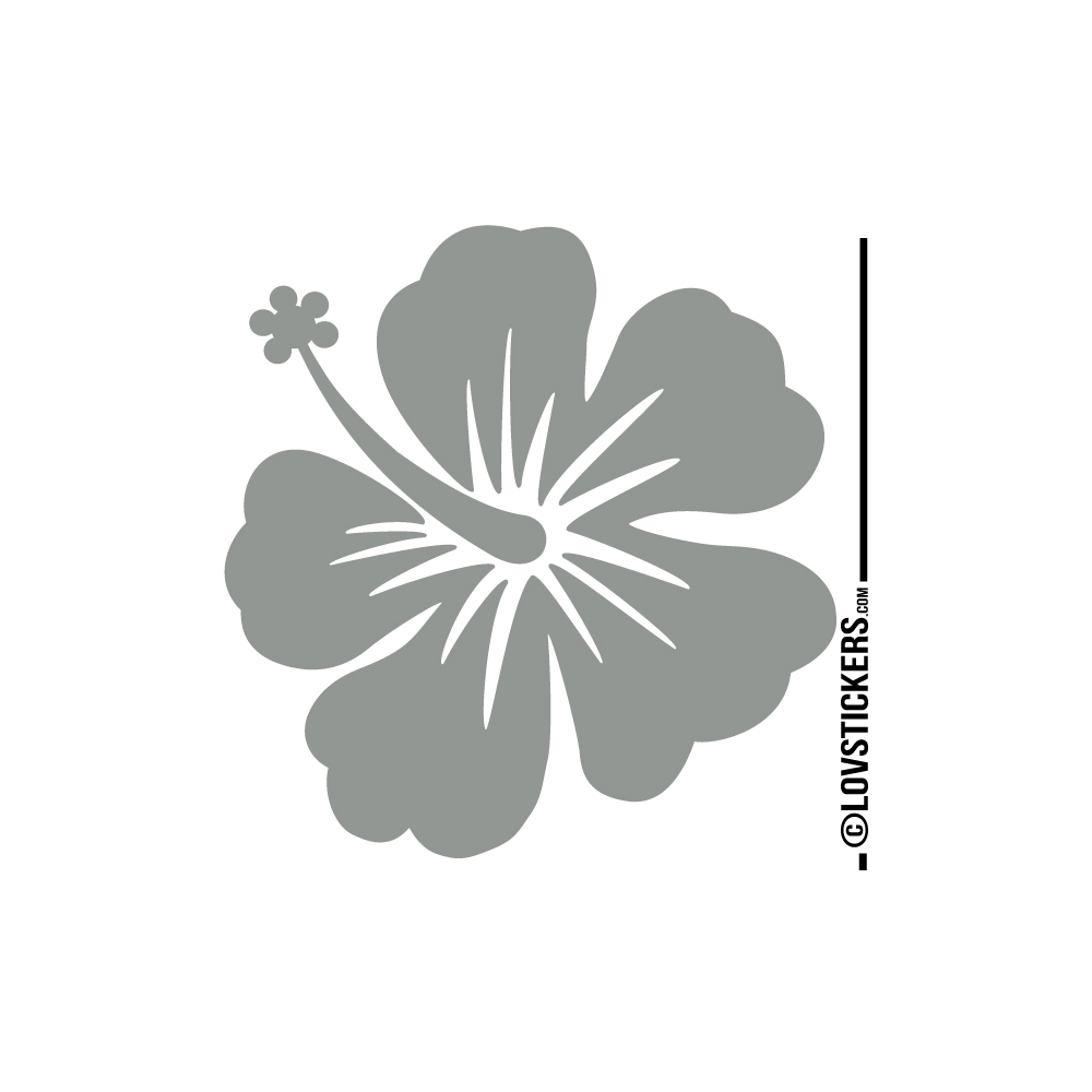Sticker Hibiscus 60 cm - Décoration intérieur en Vinyle - Nombreux coloris Sticker Hibiscus 60 cm - Décoration intérieur en Vinyle - Nombreux coloris
