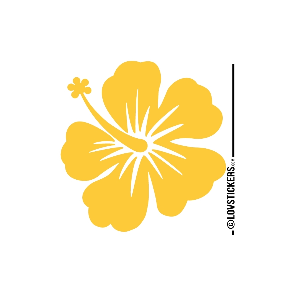 Sticker Hibiscus 60 cm - Décoration intérieur en Vinyle - Nombreux coloris Sticker Hibiscus 60 cm - Décoration intérieur en Vinyle - Nombreux coloris