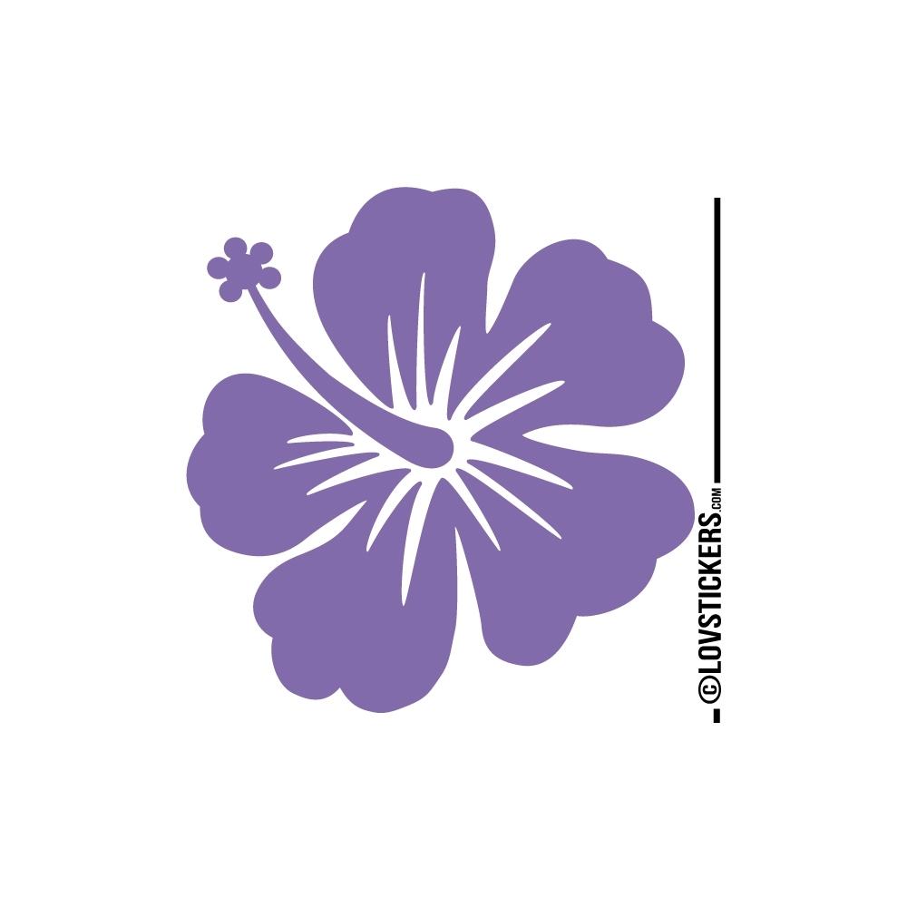 Sticker Hibiscus 60 cm - Décoration intérieur en Vinyle - Nombreux coloris Sticker Hibiscus 60 cm - Décoration intérieur en Vinyle - Nombreux coloris