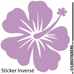 Sticker Hibiscus 60 cm - Décoration intérieur en Vinyle - Nombreux coloris