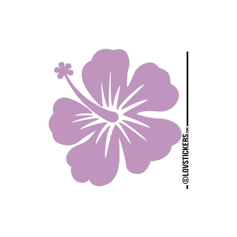 Sticker Hibiscus 60 cm - Décoration intérieur en Vinyle - Nombreux coloris Sticker Hibiscus 60 cm - Décoration intérieur en Vinyle - Nombreux coloris
