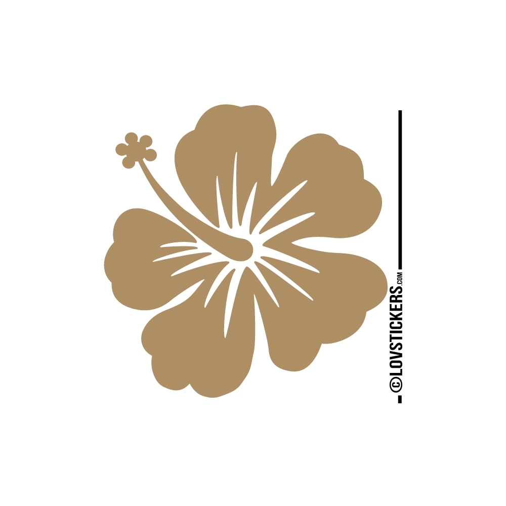 Sticker Hibiscus 60 cm - Décoration intérieur en Vinyle - Nombreux coloris Sticker Hibiscus 60 cm - Décoration intérieur en Vinyle - Nombreux coloris