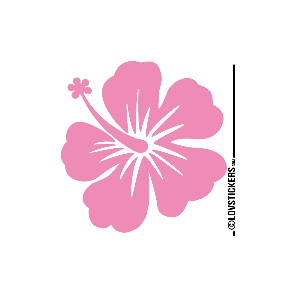 Sticker Hibiscus 60 cm - Décoration intérieur en Vinyle - Nombreux coloris Sticker Hibiscus 60 cm - Décoration intérieur en Vinyle - Nombreux coloris