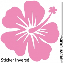 Sticker Hibiscus 60 cm - Décoration intérieur en Vinyle - Nombreux coloris