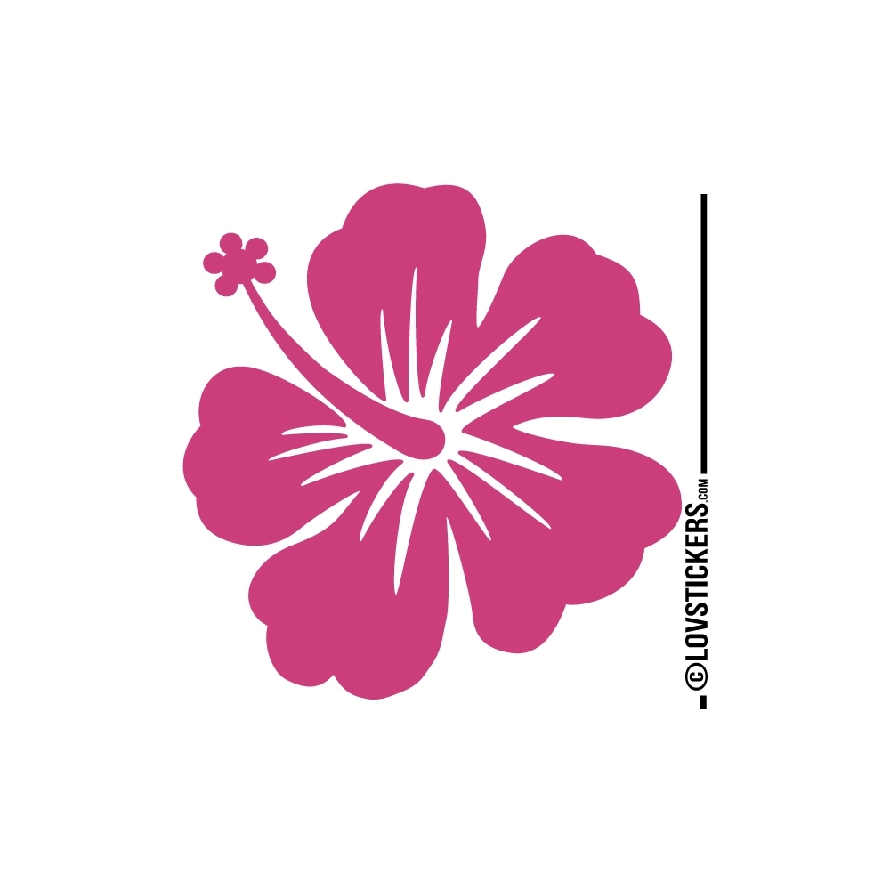 Sticker Hibiscus 60 cm - Décoration intérieur en Vinyle - Nombreux coloris Sticker Hibiscus 60 cm - Décoration intérieur en Vinyle - Nombreux coloris