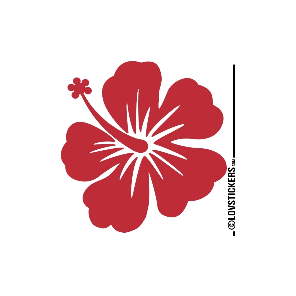 Sticker Hibiscus 60 cm - Décoration intérieur en Vinyle - Nombreux coloris Sticker Hibiscus 60 cm - Décoration intérieur en Vinyle - Nombreux coloris