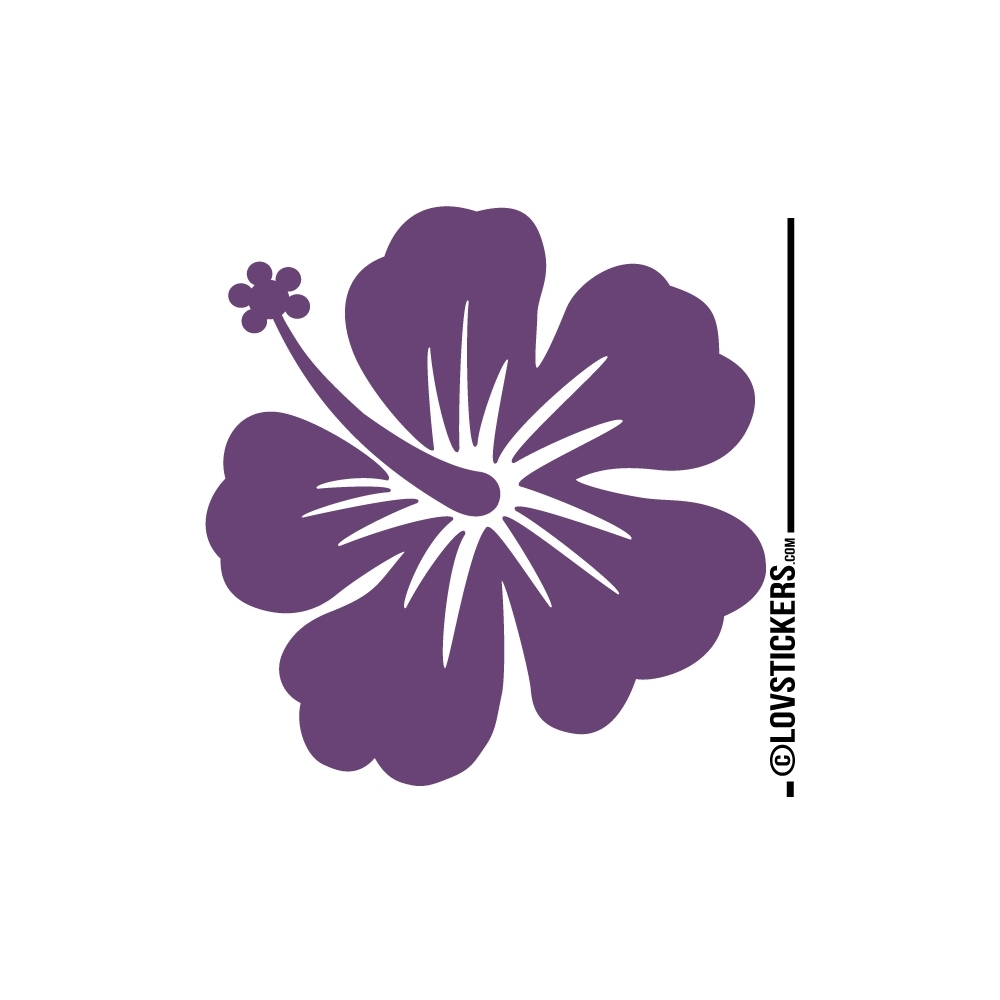 Sticker Hibiscus 60 cm - Décoration intérieur en Vinyle - Nombreux coloris Sticker Hibiscus 60 cm - Décoration intérieur en Vinyle - Nombreux coloris