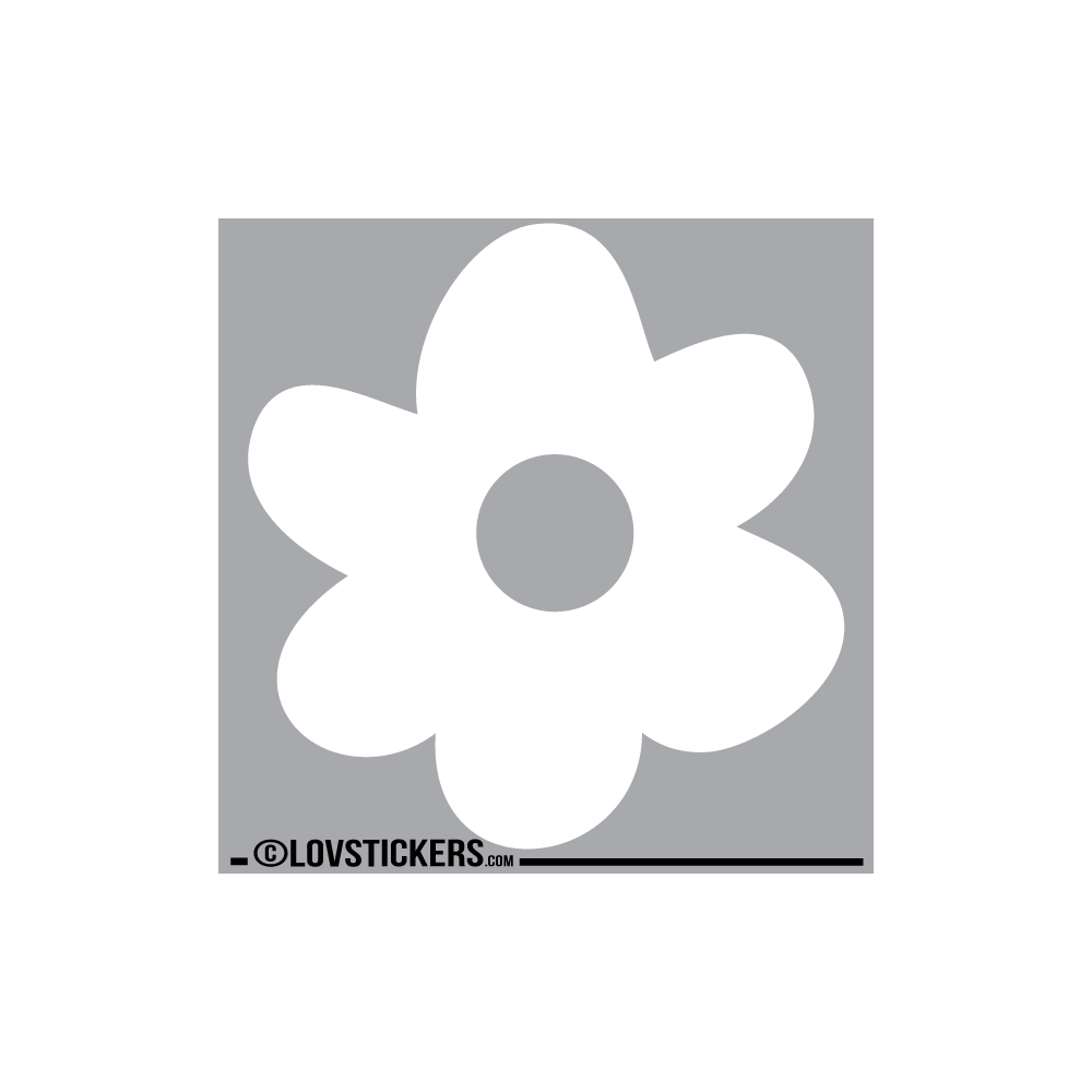 Sticker Fleur 60 cm - Décoration intérieur en Vinyle - Nombreux coloris